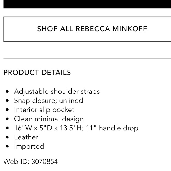 NWT Rebecca Minkoff Stella Leather Tote Bag Tomato / Red - Picture 9 of 14